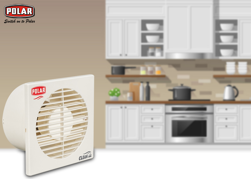 use a bath exhaust fan in the kitchen